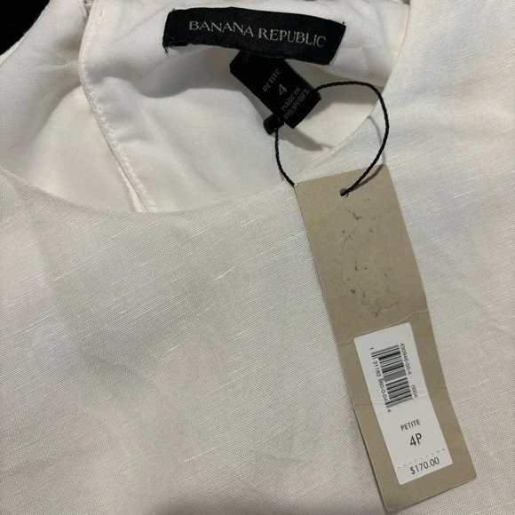 BANANA REPUBLIC SZ 4P Jumpsuit Wide Leg Cropped Linen Blend  NEW WITH TAG - Picture 8 of 16